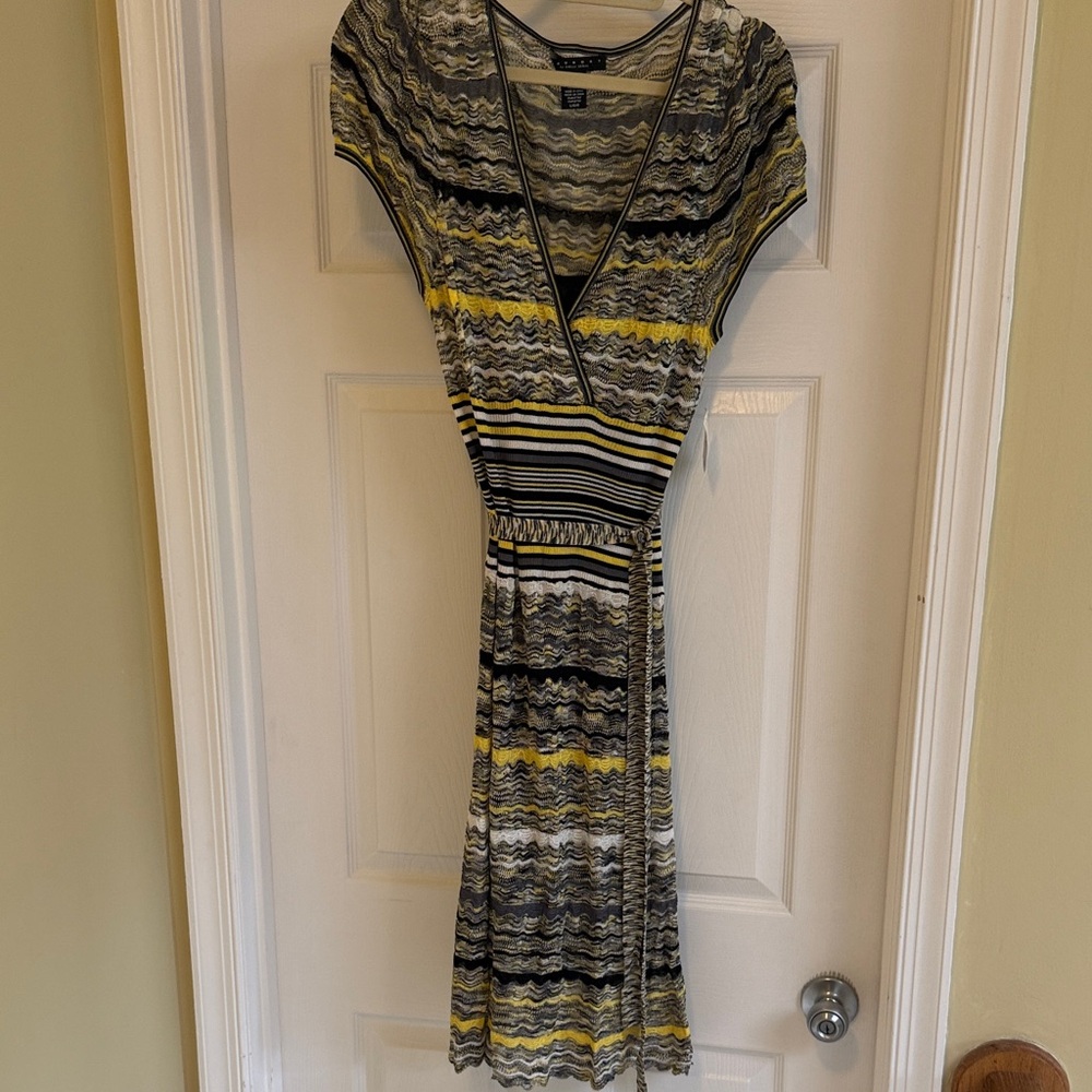 Striped V-Neck Dress - Laundry by Shelli NWT
